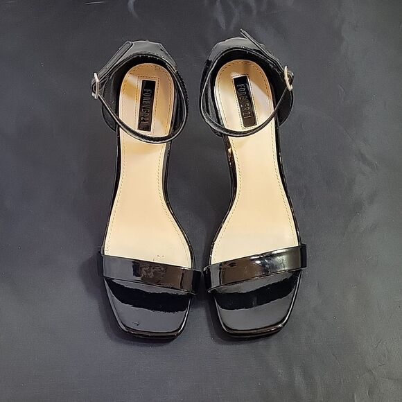 FOREVER 21 SQUARE TOE ADJUSTABLE BUCKLE ANKLE STRAP HIGH HEEL STILETTOS PUMP - Picture 2 of 13